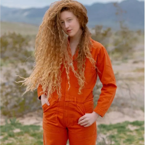 Big Bud Press Everday Jumpsuit in Orange size XS - Picture 2 of 11